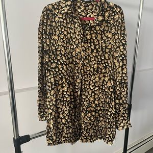 Fun print button down